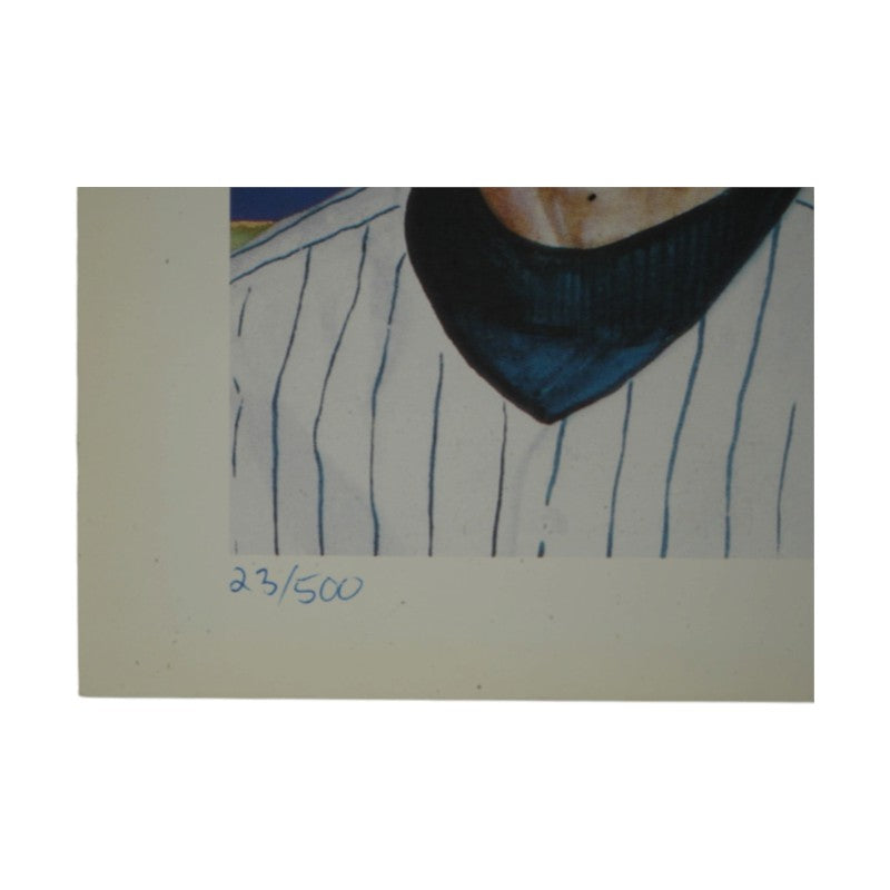 Posada Berra Wells New York Yankees PG Multi Signed Inscribed 17x23 Lithograph JSA COA