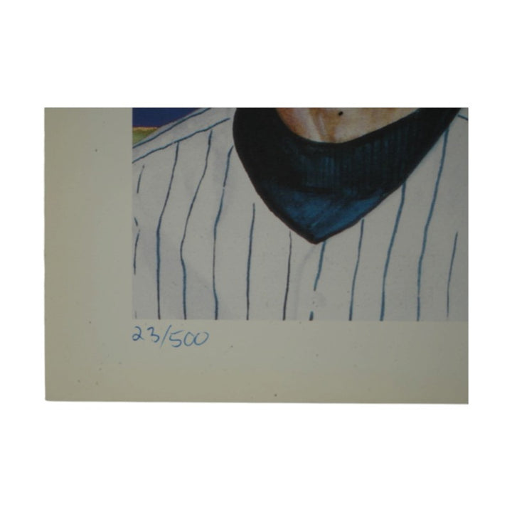 Posada Berra Wells New York Yankees PG Multi Signed Inscribed 17x23 Lithograph JSA COA