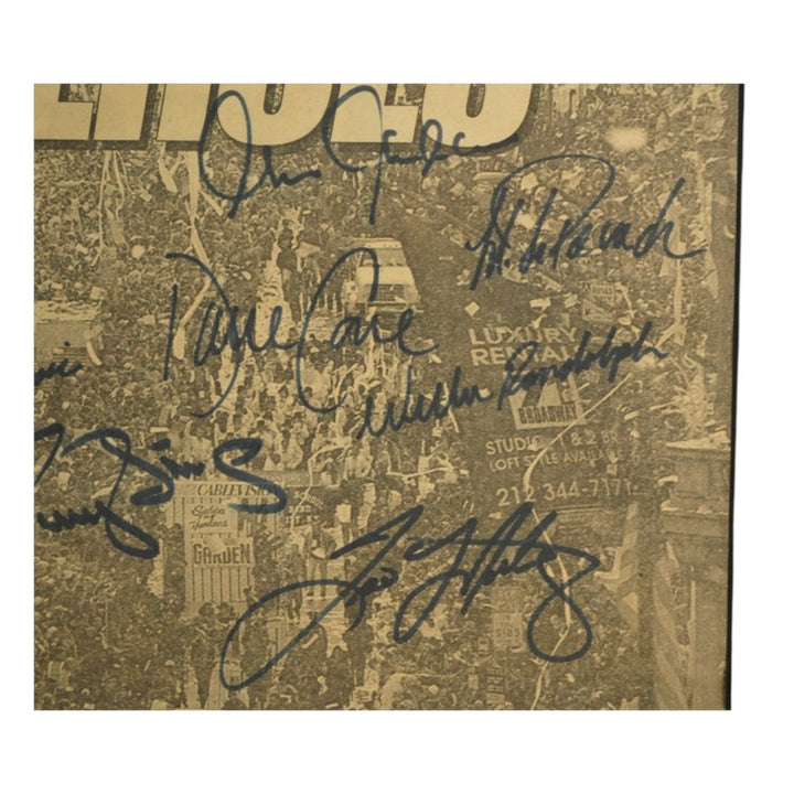 Posada Clemens Randolph New York Yankees Multi Signed 10 Autos Matted New York Post FP 10/30/99 JSA COA