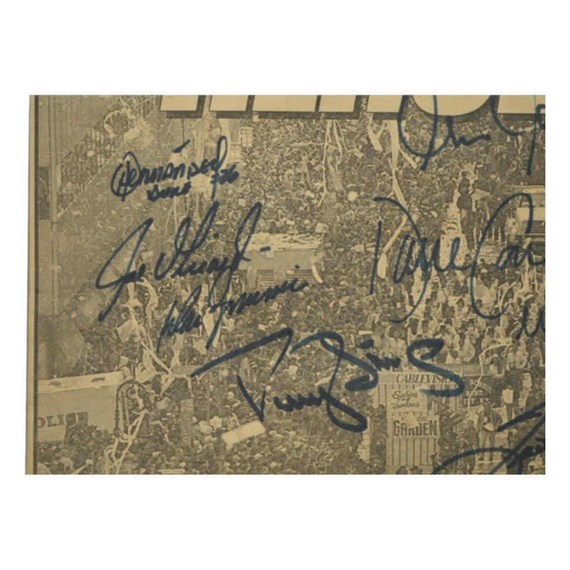 Posada Clemens Randolph New York Yankees Multi Signed 10 Autos Matted New York Post FP 10/30/99 JSA COA