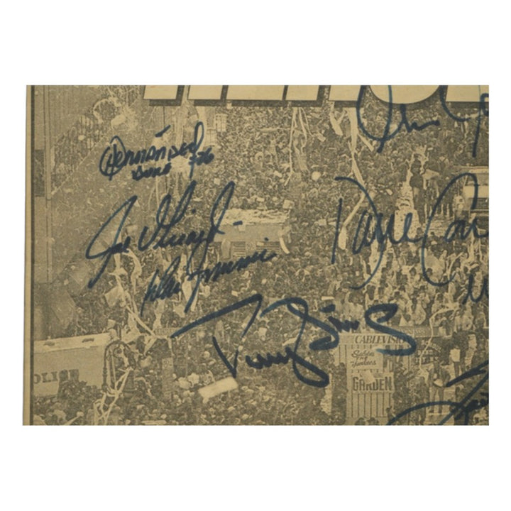 Posada Clemens Randolph New York Yankees Multi Signed 10 Autos Matted New York Post FP 10/30/99 JSA COA