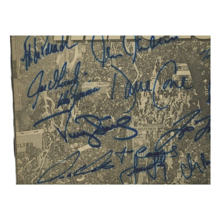 Posada Clemens Randolph New York Yankees Multi Signed 16 Autos Matted New York Post FP 10/30/99 JSA COA