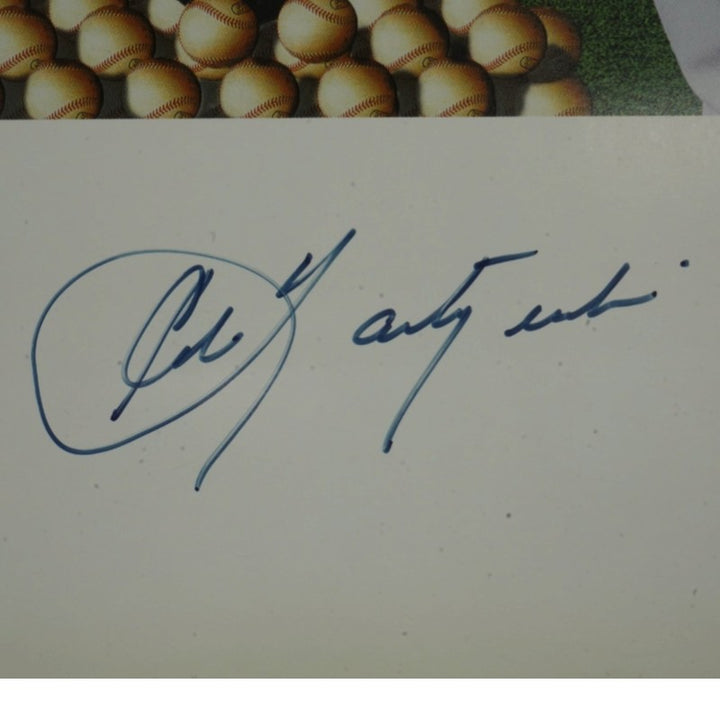 Carl Yastrzemski Boston Red Sox Autographed Taz n' Yaz Looney Tunes 19x23 Lithograph LE 250/250 JSA COA