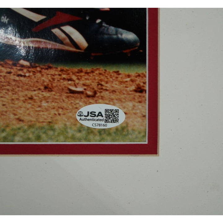 Roger Clemens Boston Red Sox Autographed Inscribed Matted 16x20 Photo JSA COA