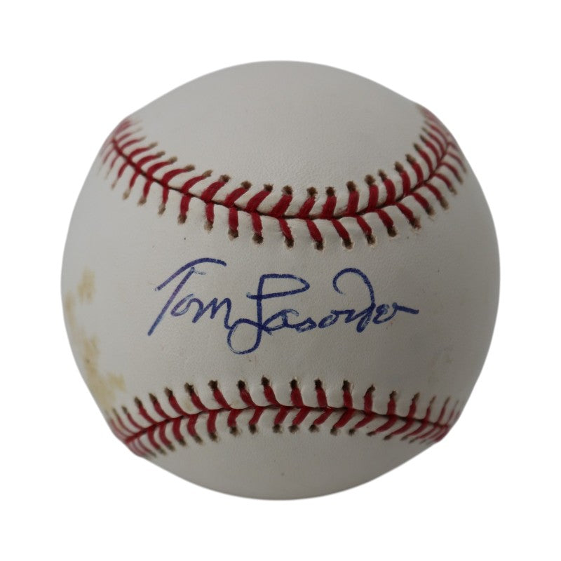 Tommy Lasorda Los Angeles Dodgers Autographed OMLB Baseball Steiner Holo