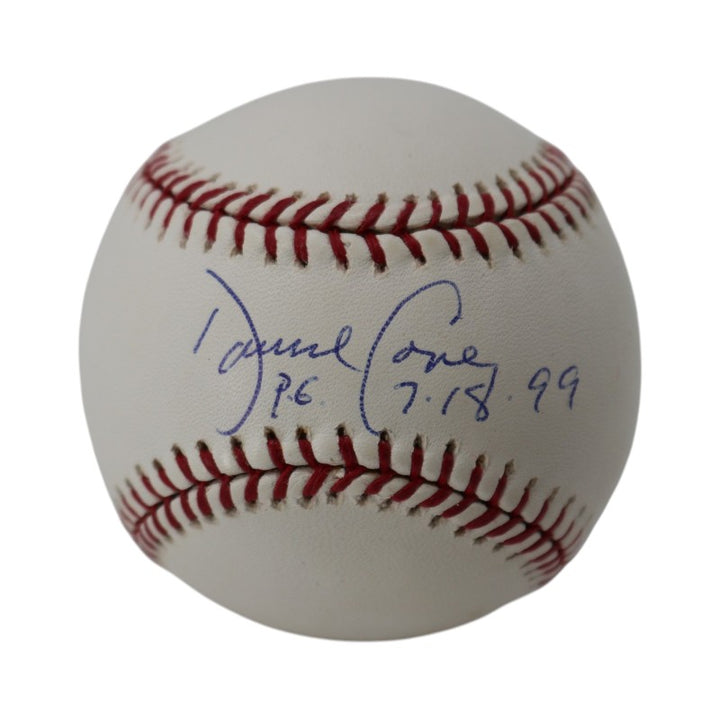 David Cone New York Yankees Autographed Inscribed OMLB Baseball MLB Holo
