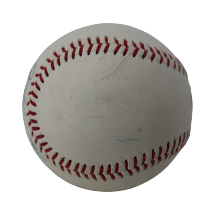 Lou Brock Saint Louis Cardinals Autographed Super Core Baseball PSA/DNA Holo