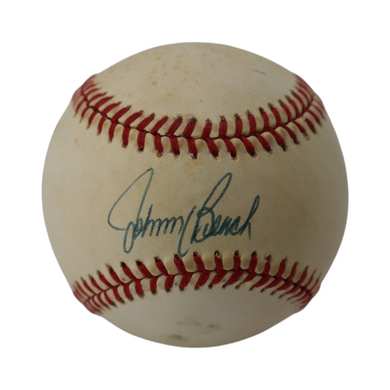 Johnny Bench Cincinnati Reds Autographed ONL Baseball JSA Holo