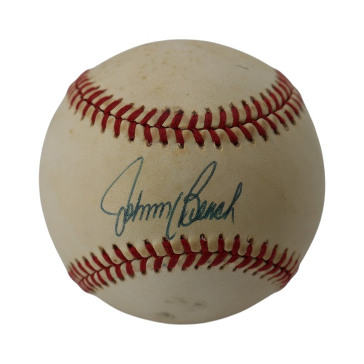 Johnny Bench Cincinnati Reds Autographed ONL Baseball JSA Holo