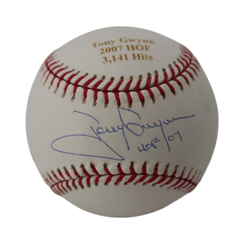 Tony Gwynn San Diego Padres Autographed Inscribed OMLB Baseball Steiner Holo