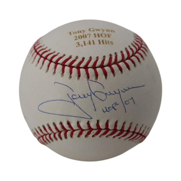 Tony Gwynn San Diego Padres Autographed Inscribed OMLB Baseball Steiner Holo