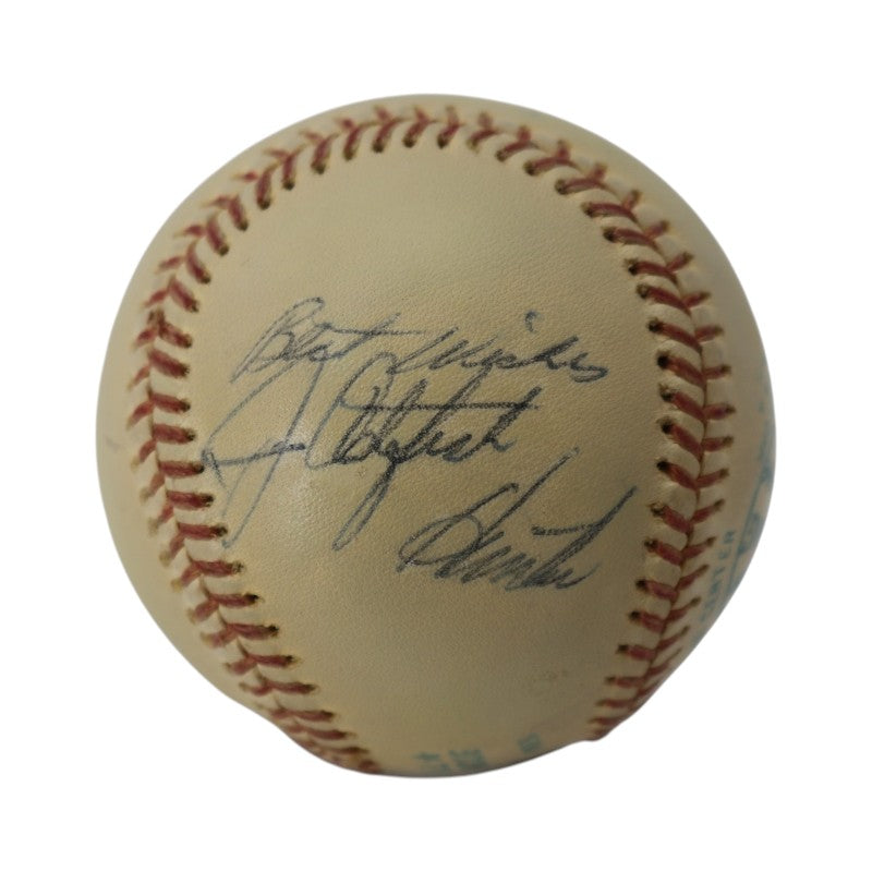 Jim Catfish Hunter Oakland Athletics Signed Inscribed Spalding OAL Baseball PSA/DNA Holo