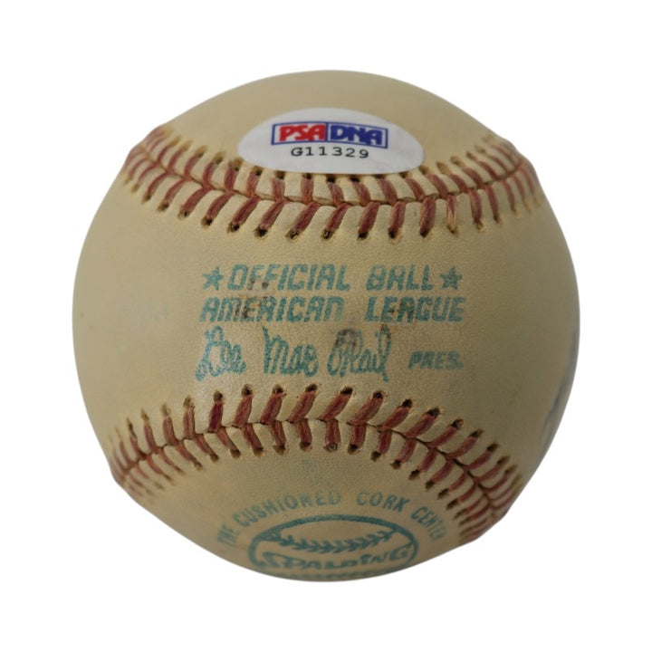 Jim Catfish Hunter Oakland Athletics Signed Inscribed Spalding OAL Baseball PSA/DNA Holo