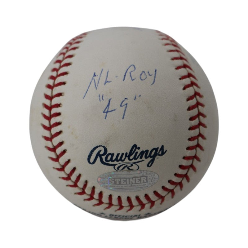 Don Newcombe Los Angeles Dodgers Autographed Inscribed OMLB Baseball Steiner Holo