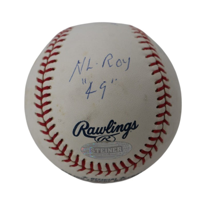 Don Newcombe Los Angeles Dodgers Autographed Inscribed OMLB Baseball Steiner Holo