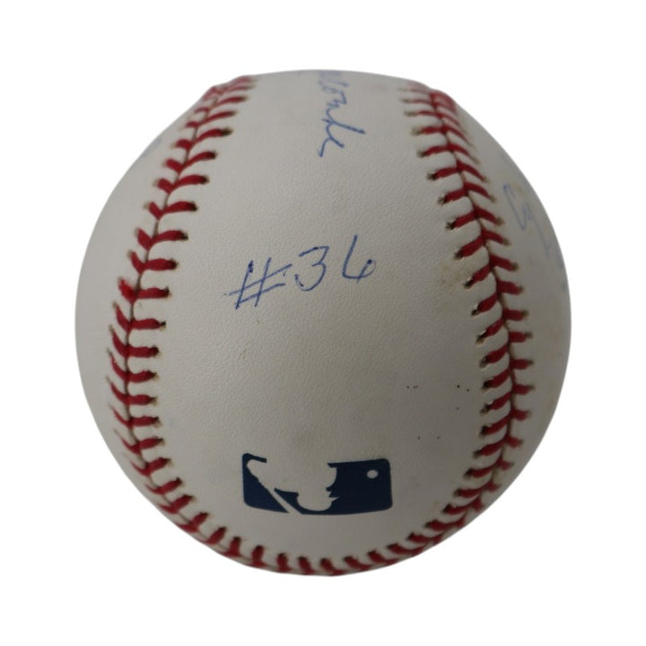 Don Newcombe Los Angeles Dodgers Autographed Inscribed OMLB Baseball Steiner Holo