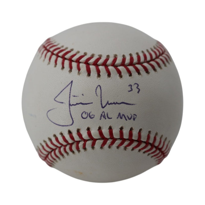 Justin Morneau Minnesota Twins Autographed Inscribed OMLB Baseball MLB Holo