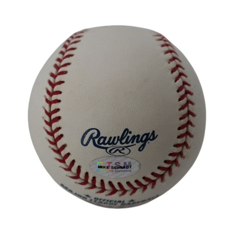 Michael Jack Schmidt Philadelphia Phillies Signed OMLB Baseball GTSM Holo