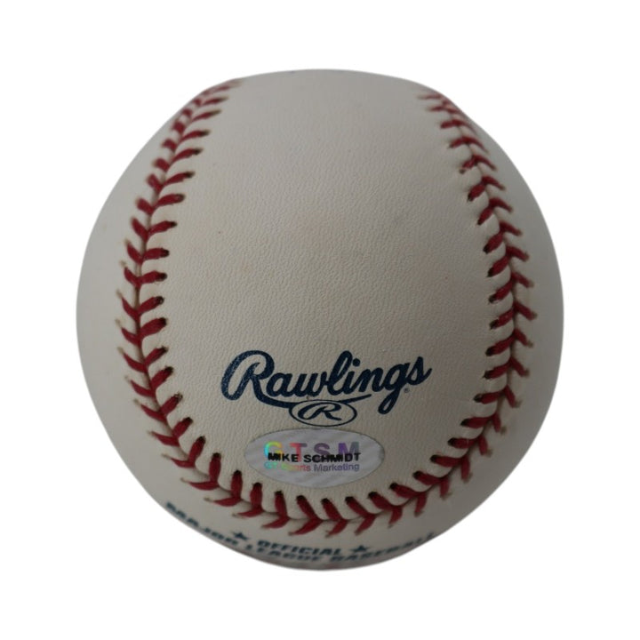 Michael Jack Schmidt Philadelphia Phillies Signed OMLB Baseball GTSM Holo