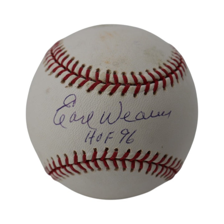Earl Weaver Baltimore Orioles Signed Inscribed OMLB Baseball TRI-STAR MLB Holo