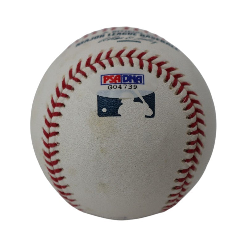 Barry Bonds San Francisco Giants Autographed Engraved OMLB Baseball PSA Holo