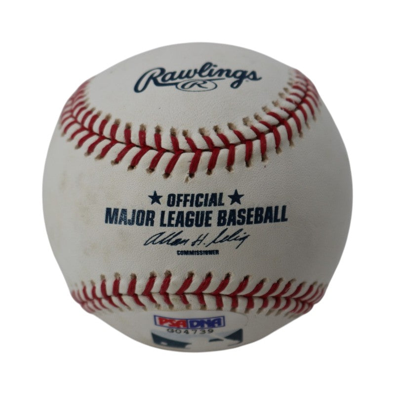 Barry Bonds San Francisco Giants Autographed Engraved OMLB Baseball PSA Holo