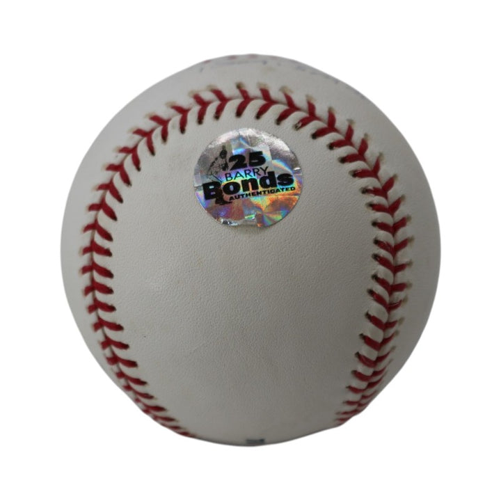 Barry Bonds San Francisco Giants Autographed Engraved OMLB Baseball PSA Holo