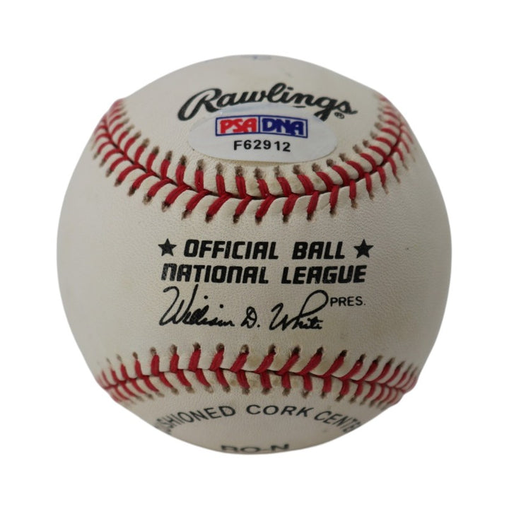 Johnny Vander Meer Cincinnati Reds Autographed Inscribed ONL Baseball PSA/DNA Holo