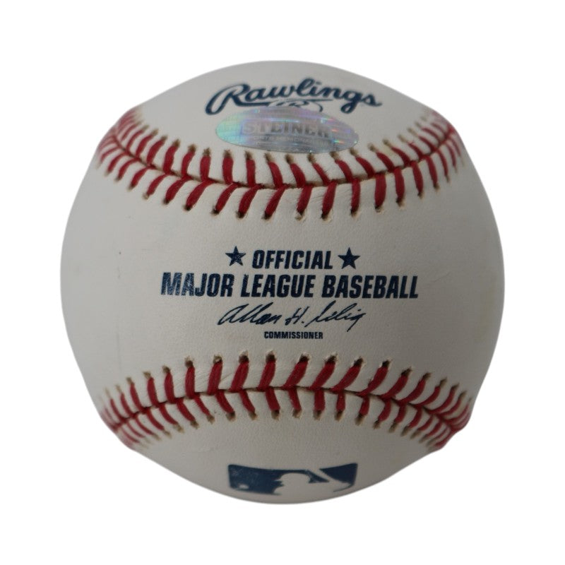 Maury Wills Los Angeles Dodgers Autographed Inscribed OMLB Baseball Steiner Holo