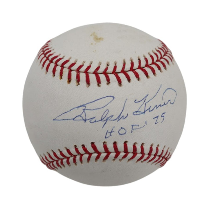 Ralph Kiner Pittsburgh Pirates Autographed Inscribed OMLB Baseball Steiner COA