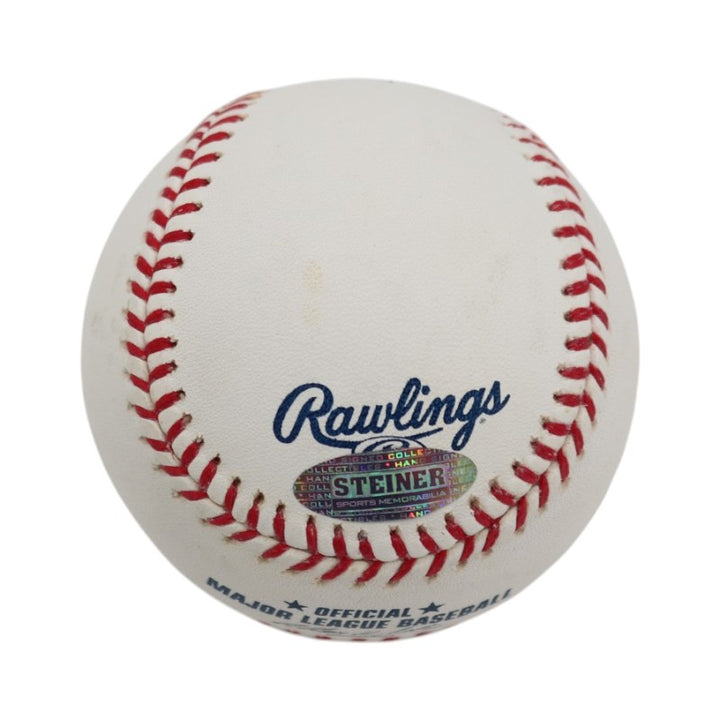 Ralph Kiner Pittsburgh Pirates Autographed Inscribed OMLB Baseball Steiner COA