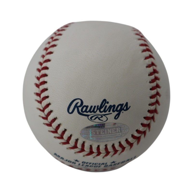 Randy Johnson Mariners Expos Autographed Inscribed OMLB Baseball Steiner Holo