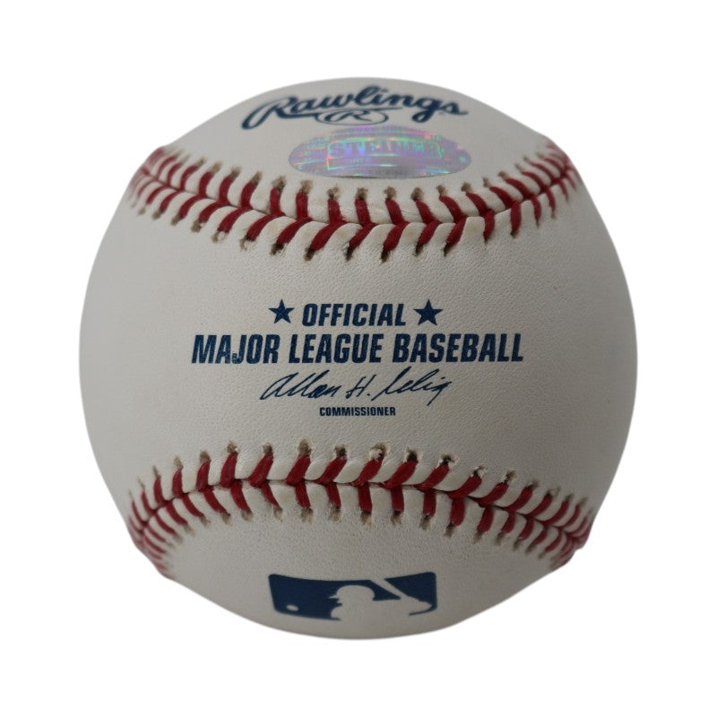 Randy Johnson Mariners Expos Autographed Inscribed OMLB Baseball Steiner Holo