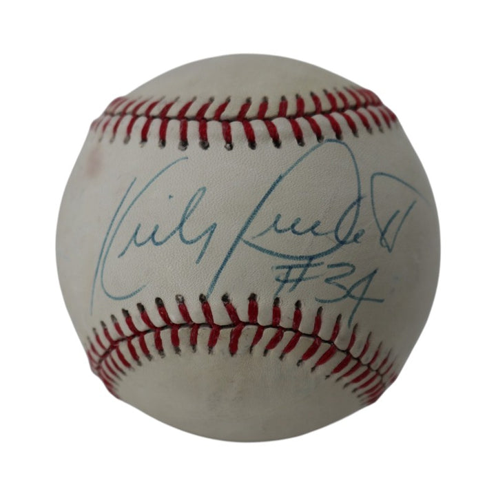 Kirby Puckett Minnesota Twins Signed Super Core Official League Baseball PSA Holo