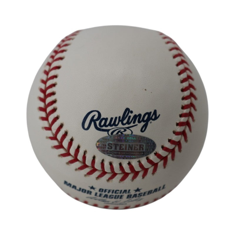 Dennis Eckersley Oakland Athletics Signed Inscribed OMLB Baseball Steiner Holo