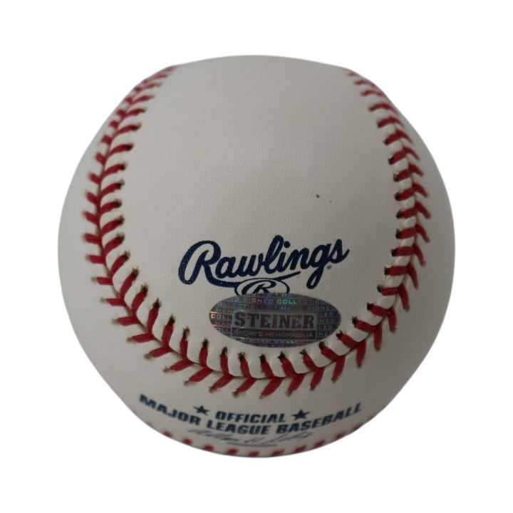 Dennis Eckersley Oakland Athletics Signed Inscribed OMLB Baseball Steiner Holo