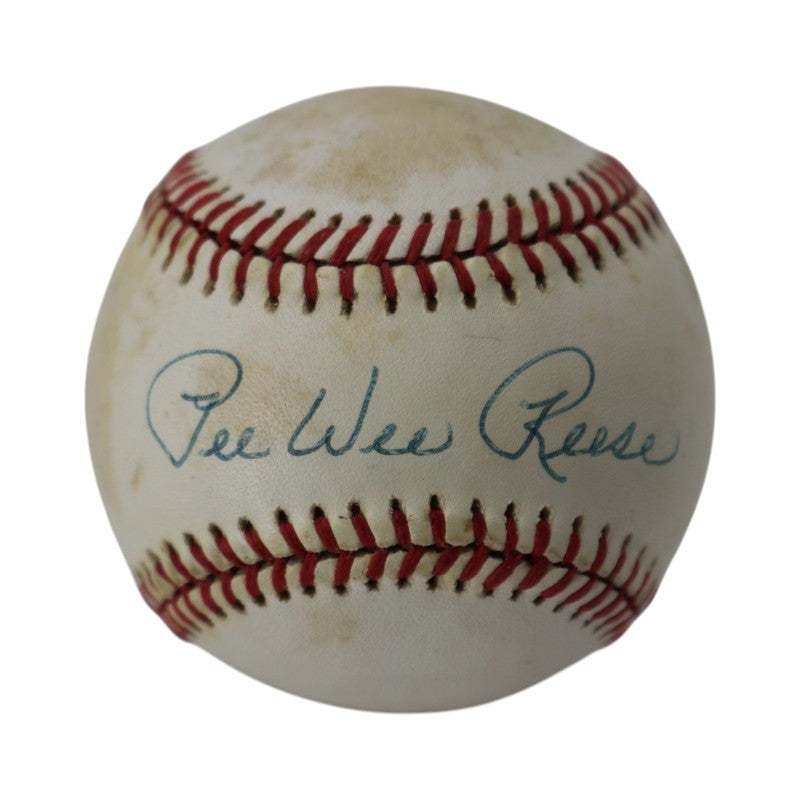 Pee Wee Reese Brooklyn Los Angeles Dodgers Autographed ONL Baseball PSA/DNA Holo