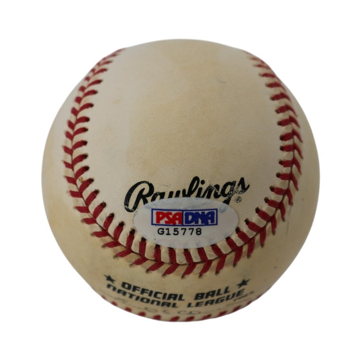Richie Ashburn Philadelphia Phillies Autographed Inscribed ONL Baseball PSA/DNA Holo
