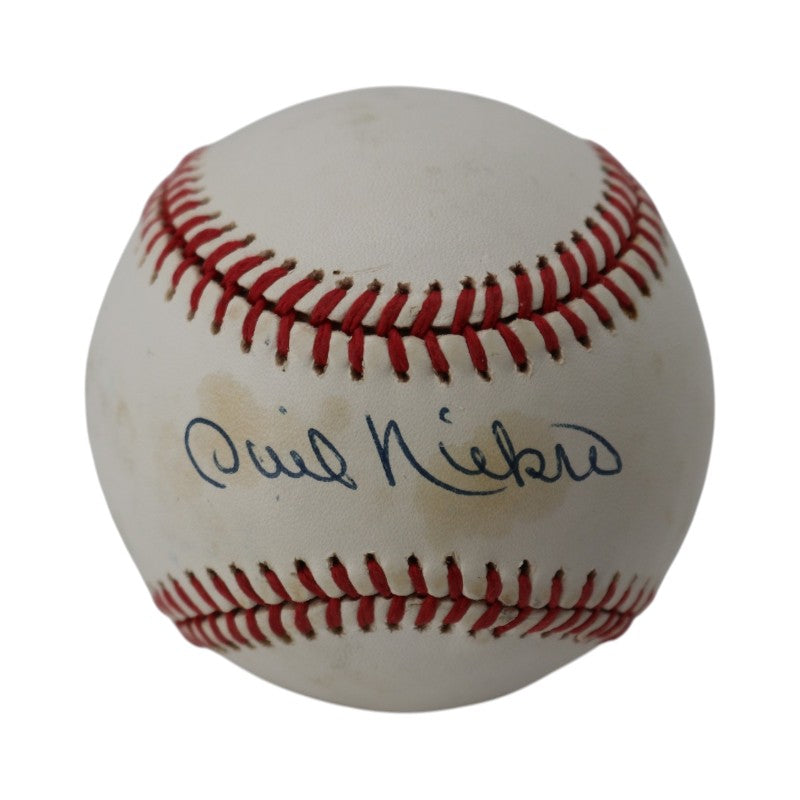 Phil Niekro Atlanta Braves Autographed ONL Baseball JSA Holo