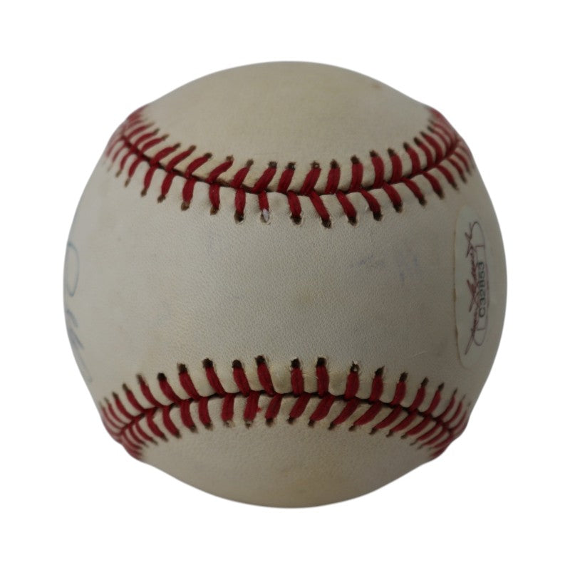 Chipper Jones Atlanta Braves Signed 1995 WS Logo Baseball JSA Holo Only