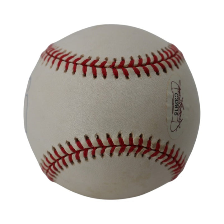 Darryl Strawberry NY Yankees 1998 World Series Logo Baseball JSA/Steiner Holo