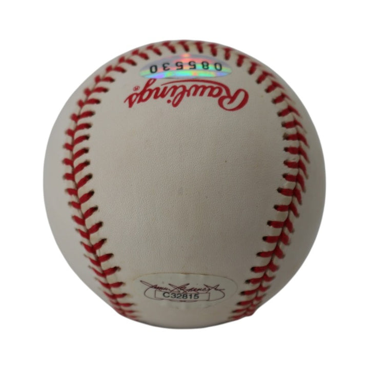 Darryl Strawberry NY Yankees 1998 World Series Logo Baseball JSA/Steiner Holo