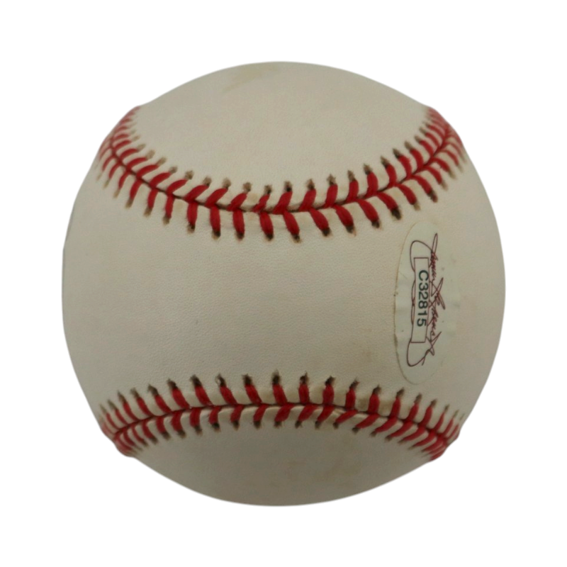 Darryl Strawberry NY Yankees 1998 World Series Logo Baseball JSA/Steiner Holo