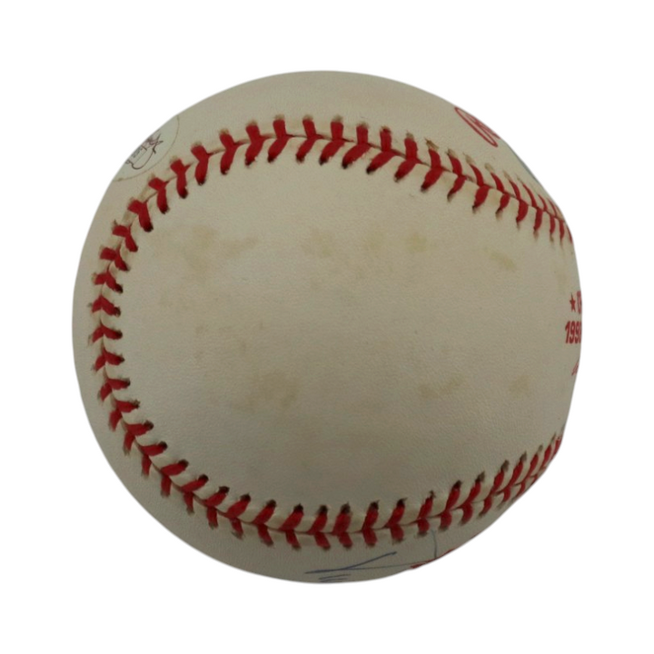 Darryl Strawberry NY Yankees 1998 World Series Logo Baseball JSA/Steiner Holo