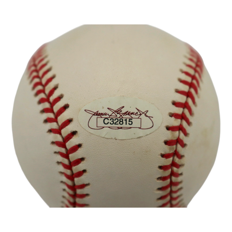 Darryl Strawberry NY Yankees 1998 World Series Logo Baseball JSA/Steiner Holo