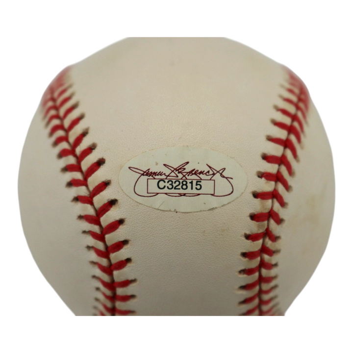 Darryl Strawberry NY Yankees 1998 World Series Logo Baseball JSA/Steiner Holo