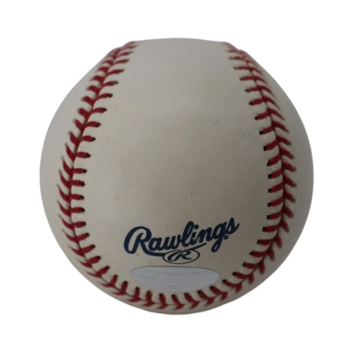 Bobby Thomson Ralph Branca Dual Signed Inscribed OMLB 50th Anniversary Logo Baseball Steiner Holo