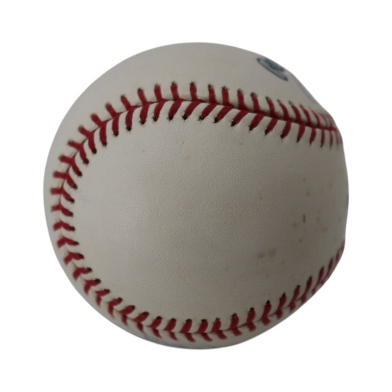Bobby Thomson Ralph Branca Dual Signed Inscribed OMLB 50th Anniversary Logo Baseball Steiner Holo