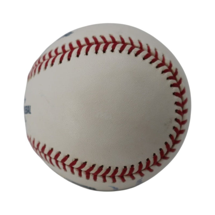 Bobby Thomson Ralph Branca Dual Signed Inscribed OMLB 50th Anniversary Logo Baseball Steiner Holo