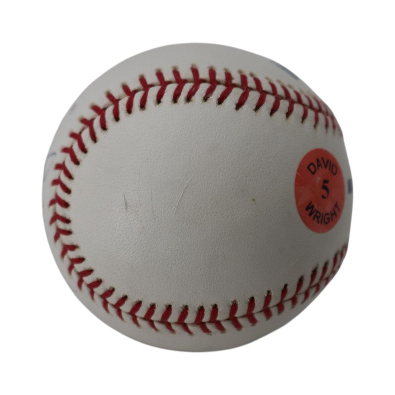 David Wright New York Mets Autographed OMLB Baseball Locker Room Mem Holo